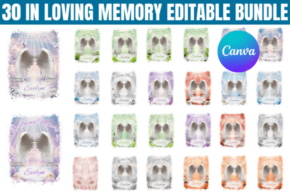 30 in Loving Memory Canva Bundle