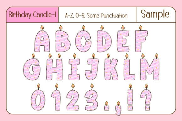 Birthday Candle Font - Preview 2