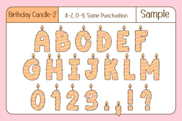 Birthday Candle Font - Preview 3