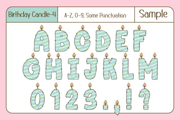 Birthday Candle Font - Preview 5