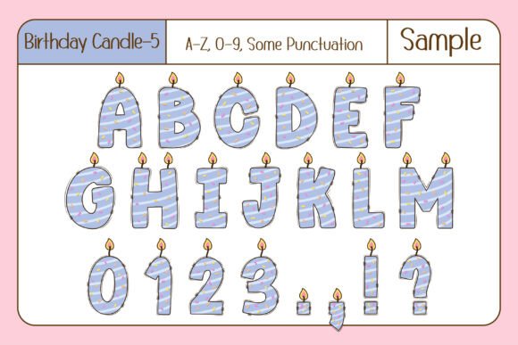 Birthday Candle Font - Preview 6