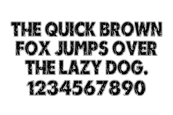 Black Combat Font - Preview 3