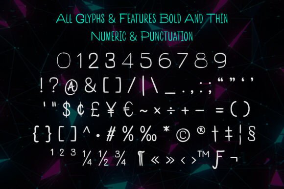 Bold and Thin Font - Preview 6