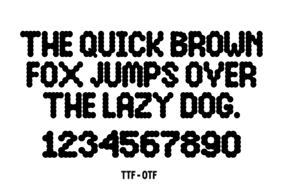Bubble Game Font - Preview 3