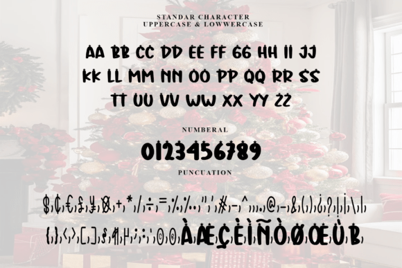 Christmas Tree Font - Preview 4