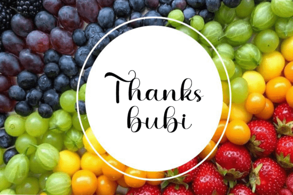 Fruity Juice Font - Preview 4