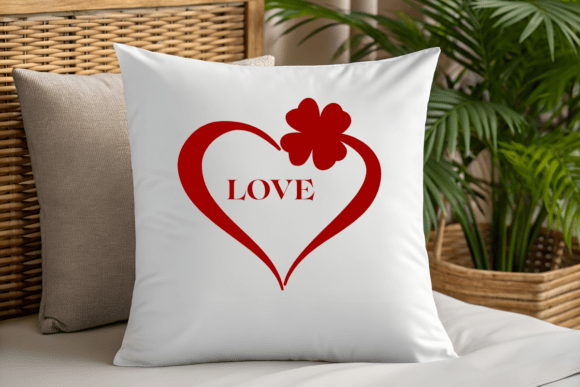 Lucky Clover Hearts Font PNG with transparent background - Preview 4