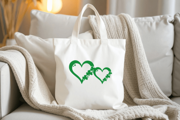 Lucky Clover Hearts Font PNG with transparent background - Preview 5