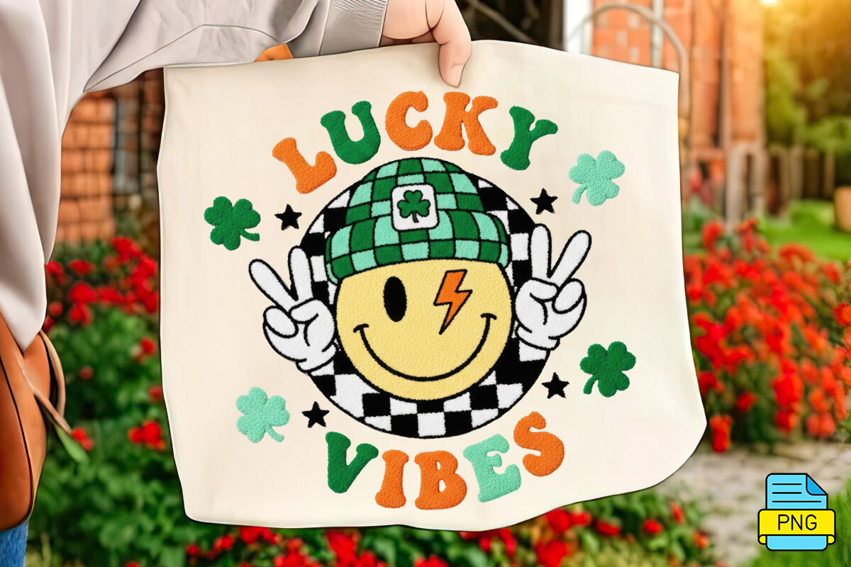 Lucky Vibes Crochet Yarn PNG