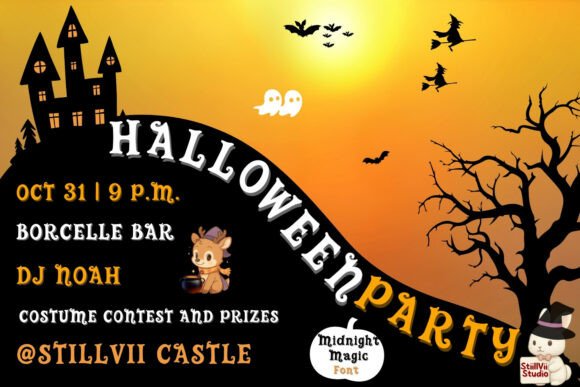 Midnight Magic Font PNG with transparent background - Preview 5