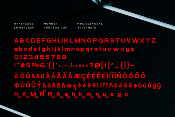 Modeone Font PNG with transparent background - Preview 1