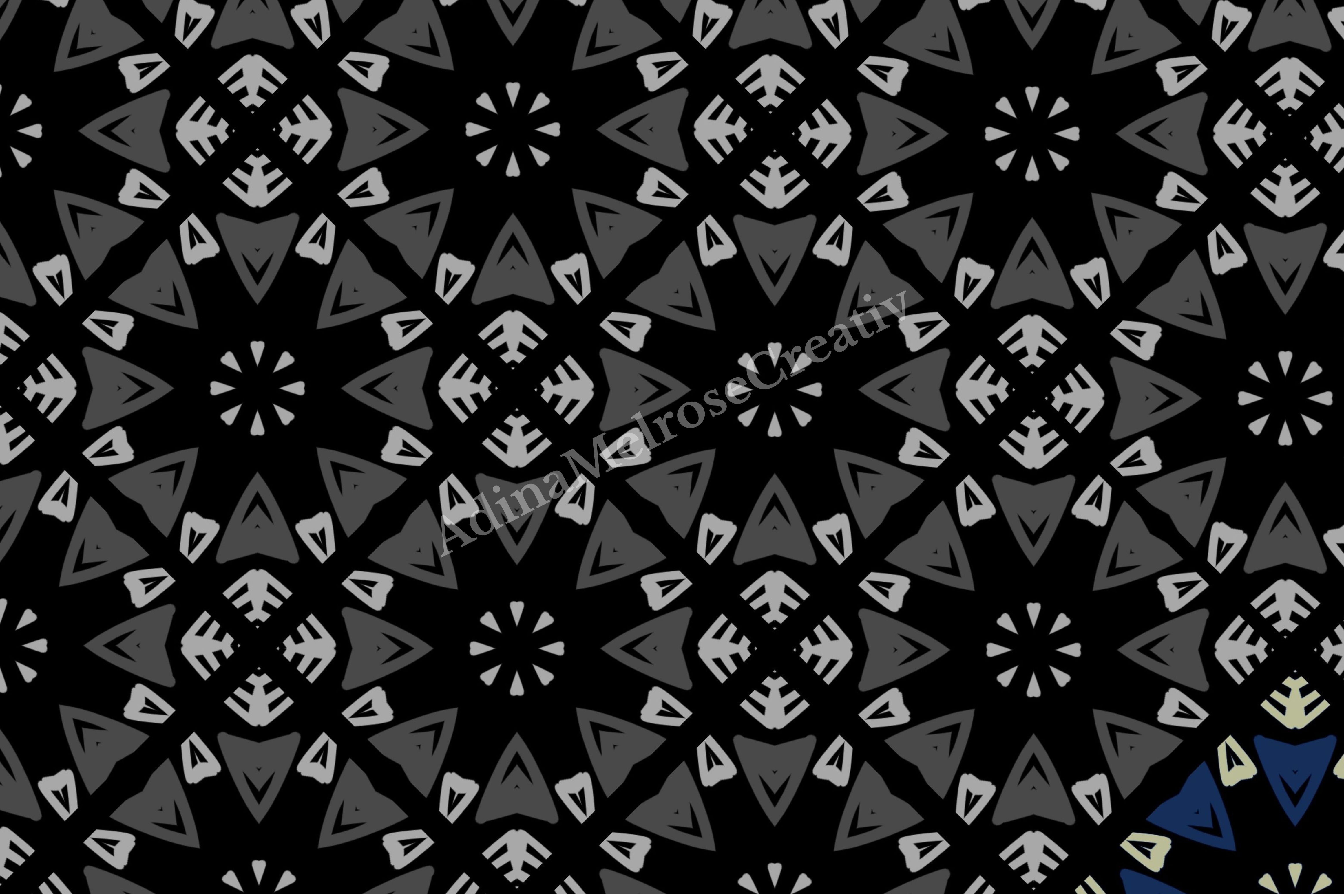 Monochrome Geometric Seamless Pattern
