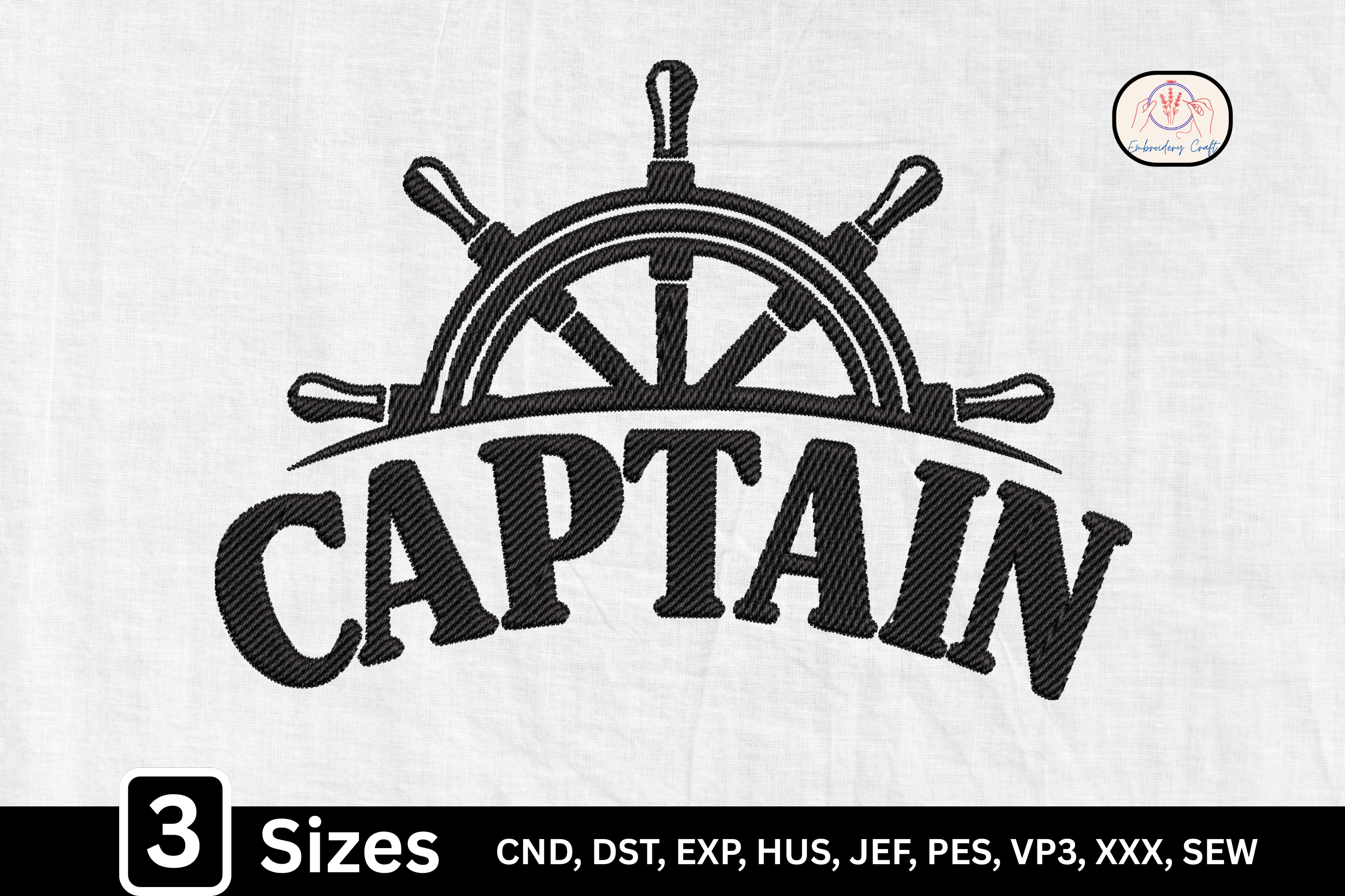 Nautical Ship Wheel Captain