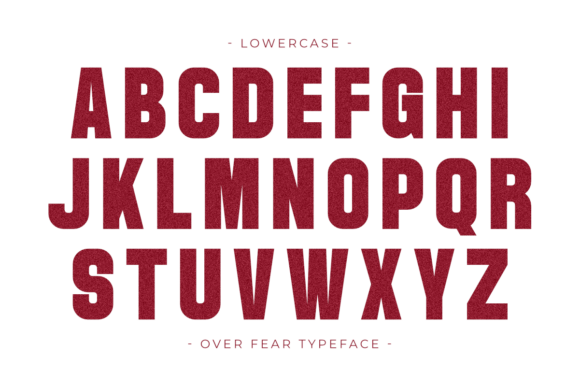 Over Fear Font PNG with transparent background - Preview 4
