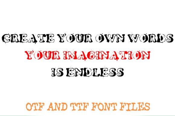 Punk Grunge Font PNG with transparent background - Preview 2
