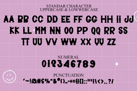 Retro Stucked Font PNG with transparent background - Preview 6