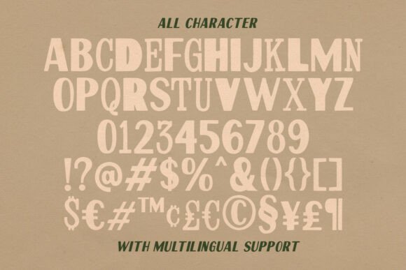 Rustic Changer Font PNG with transparent background - Preview 6