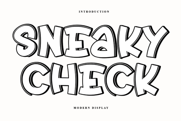 Sneaky Check Font PNG with transparent background - Preview 1