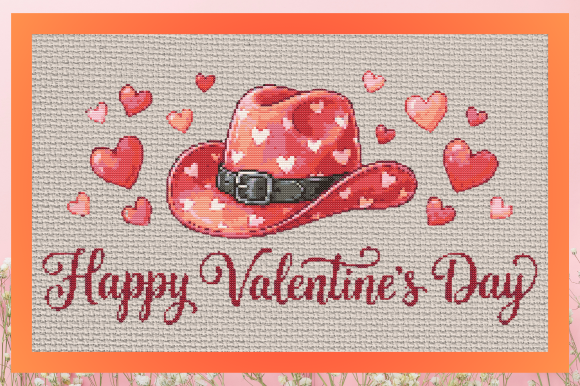 Western Valentine's Day Cowboy Hat