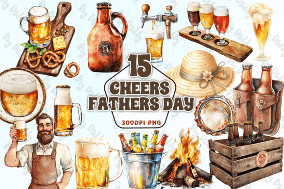 Cheers Fathers Day PNG