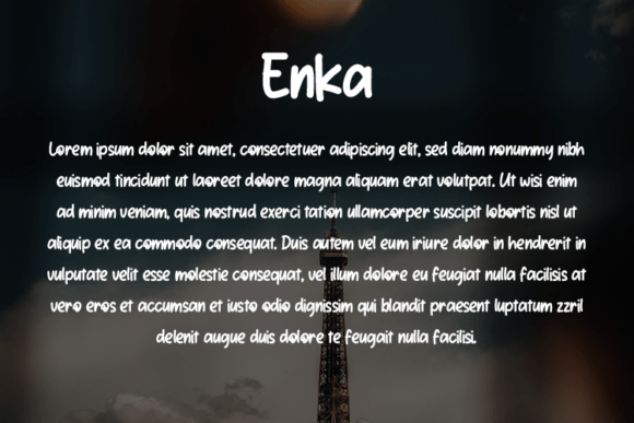 Enka Font PNG with transparent background - Preview 2