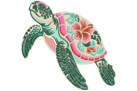 Floral Sea Turtle