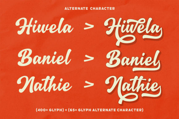 Mavellin Font PNG with transparent background - Preview 1