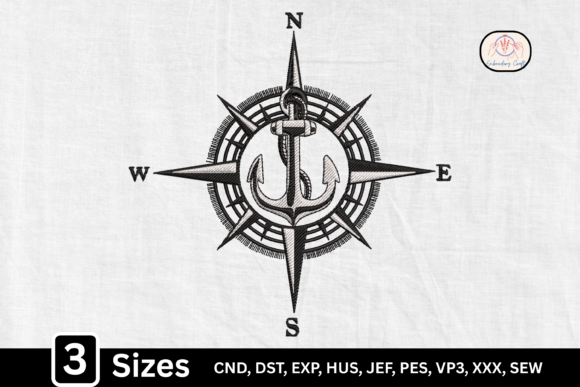Nautical Anchor Adventure Compass