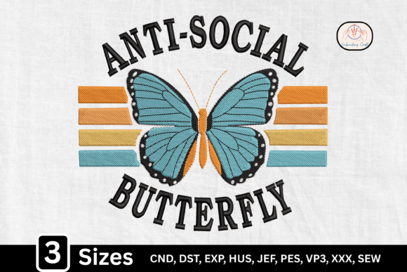 Retro Anti-Social Butterfly