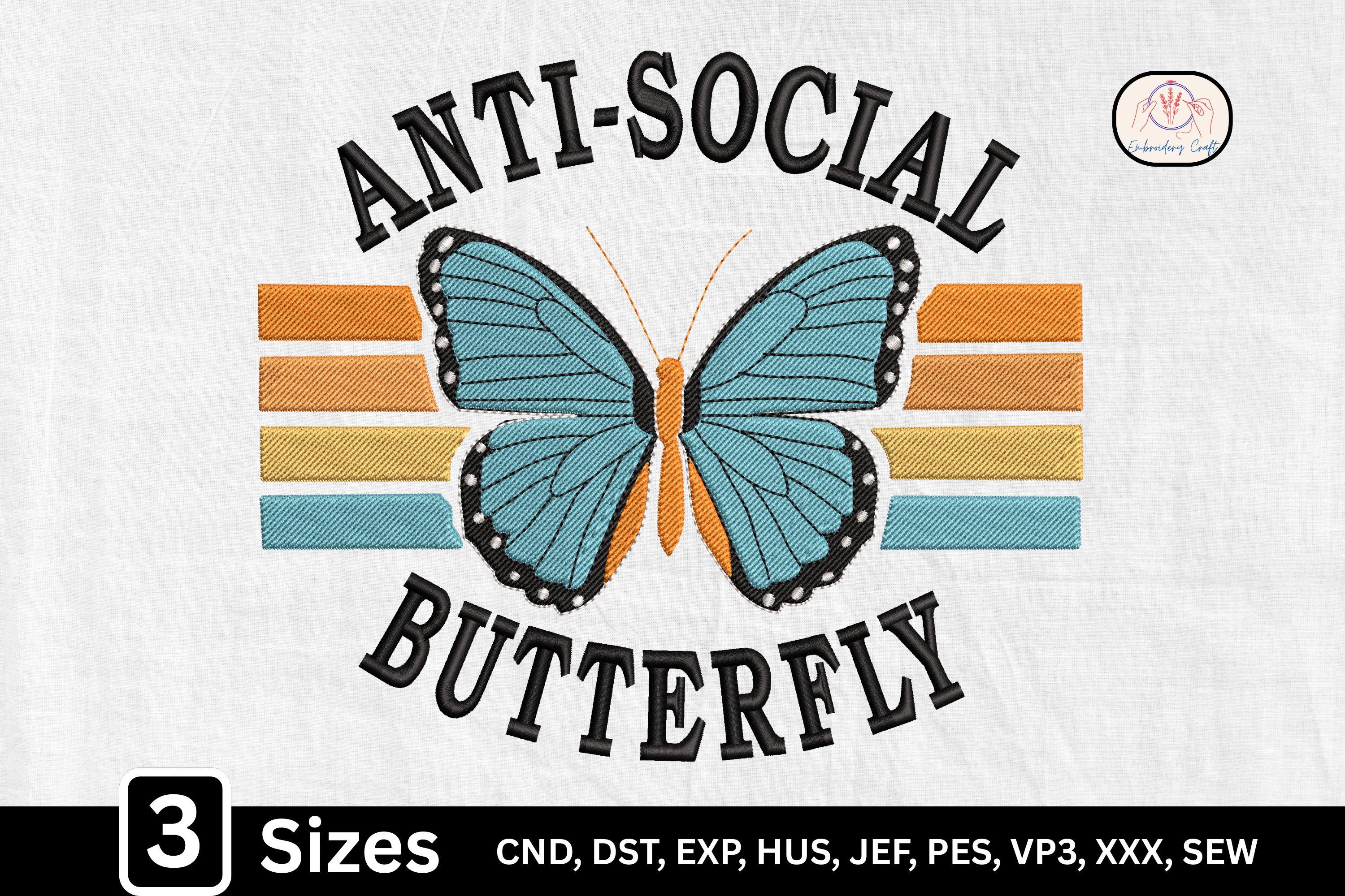 Retro Anti-Social Butterfly
