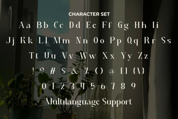 Rowan Julio Font PNG with transparent background - Preview 3