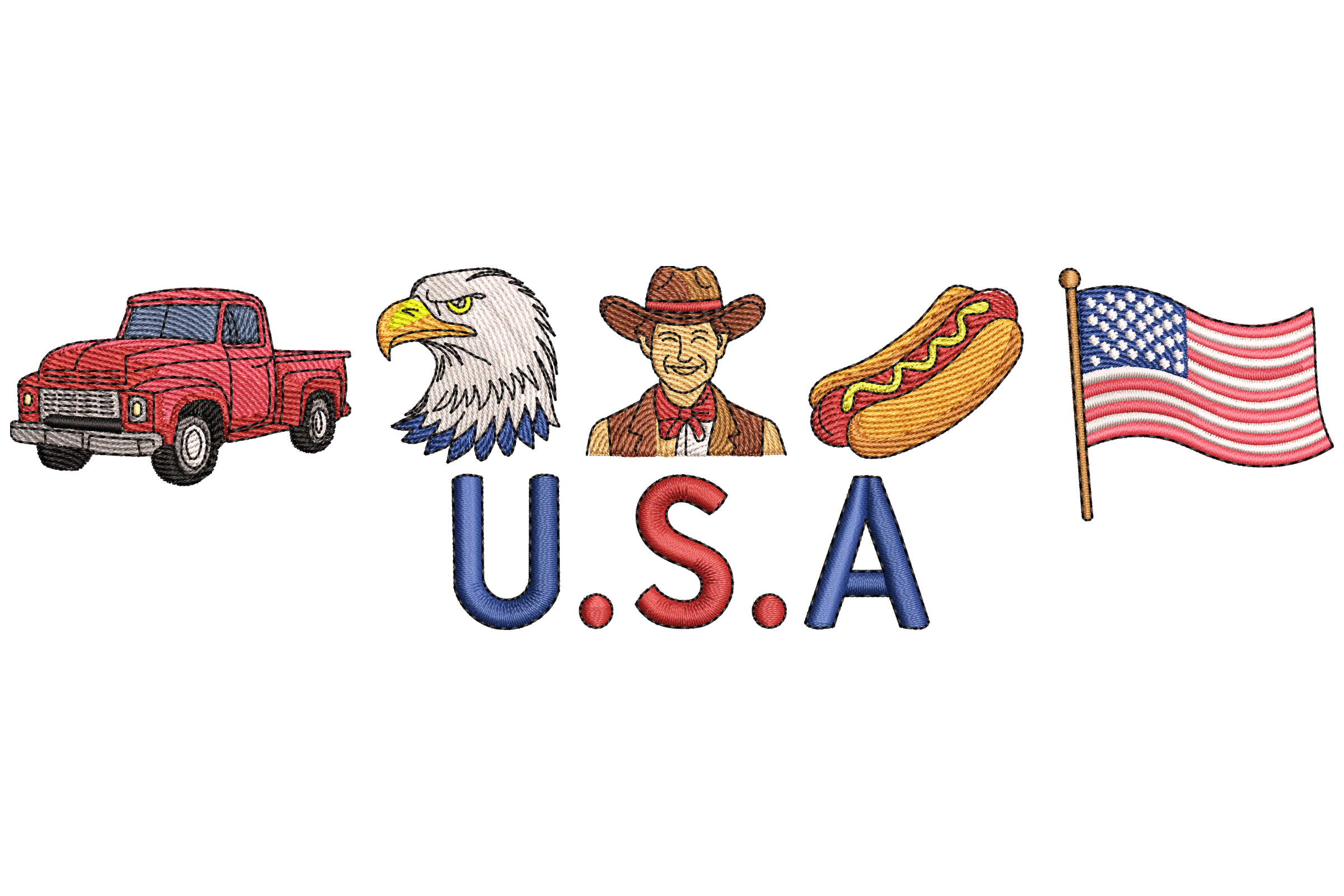 USA Patriotic Icons