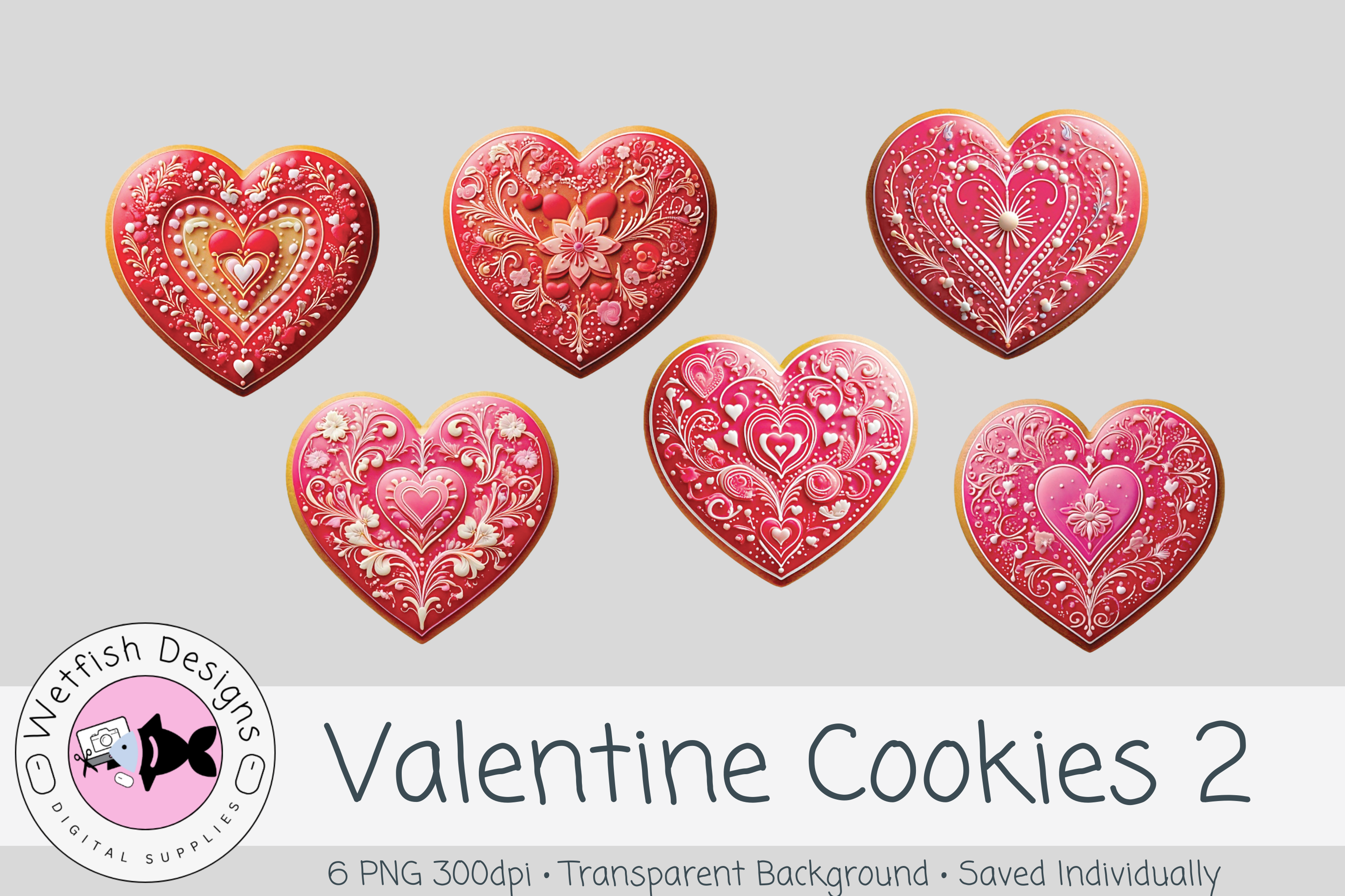Valentine PNG Clipart Cookies 2