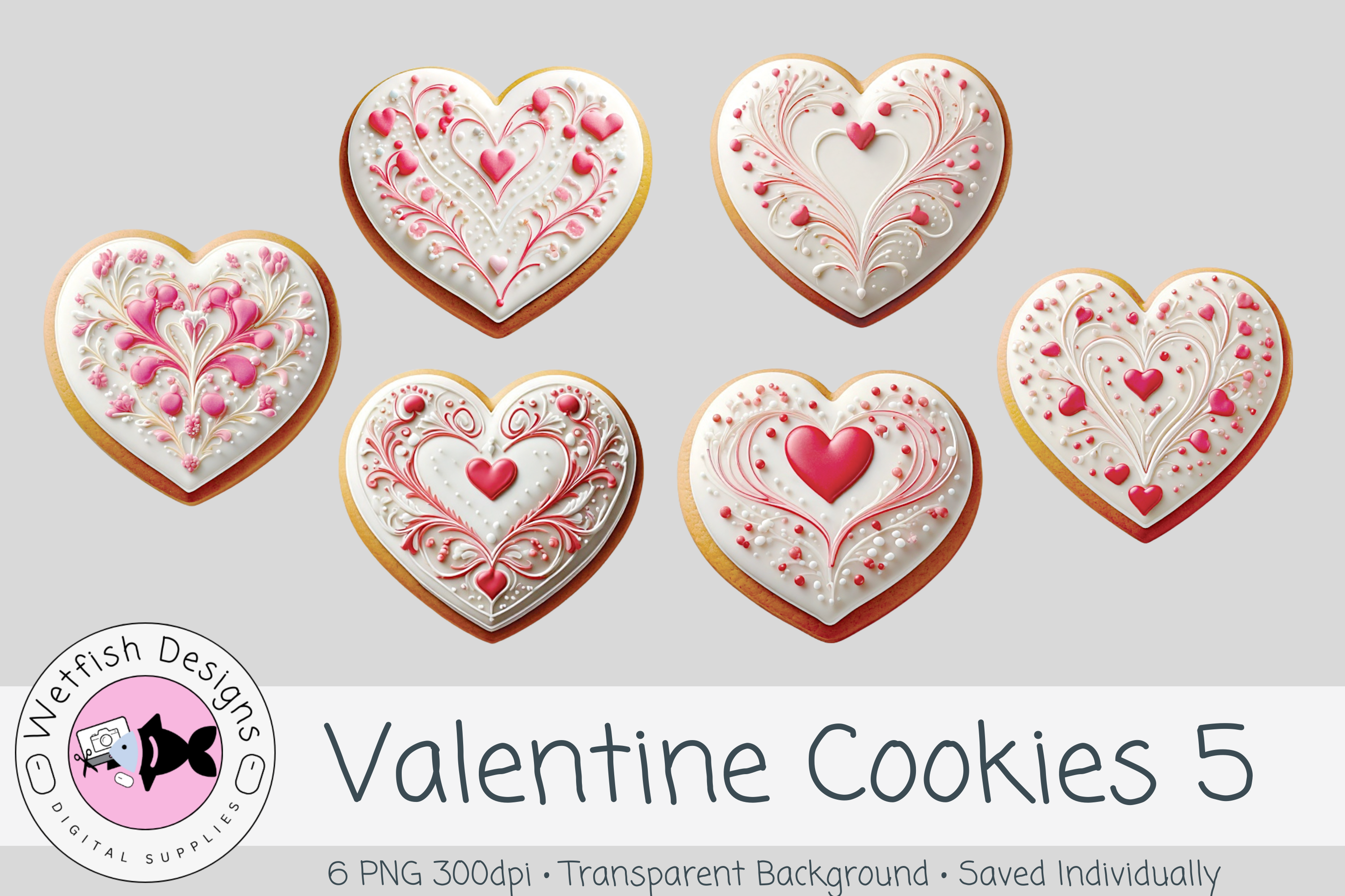Valentine PNG Clipart Cookies 5