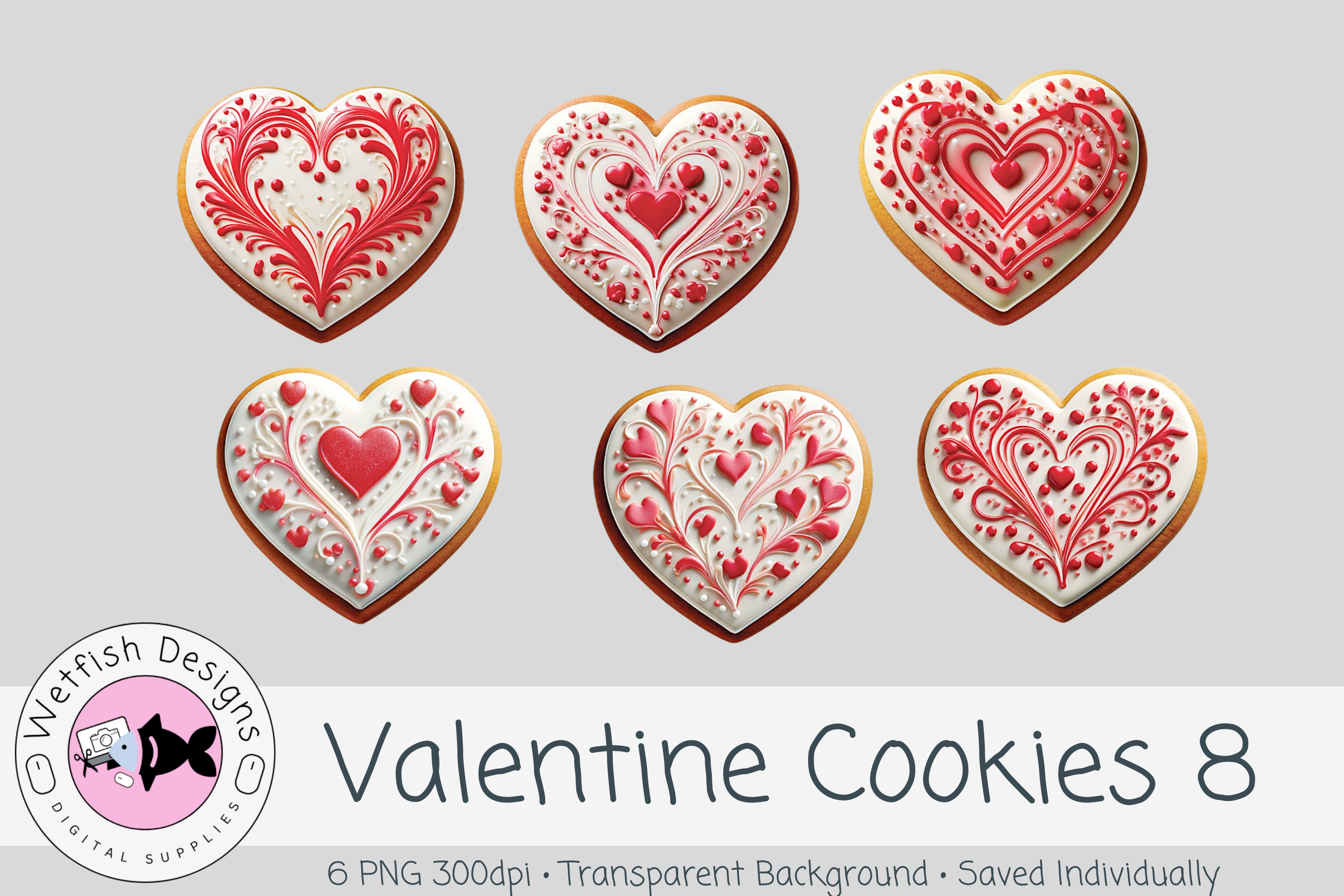 Valentine PNG Clipart Cookies 8
