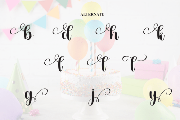 Birthday Font - Preview 5