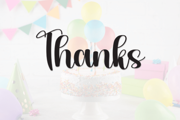 Birthday Font - Preview 6
