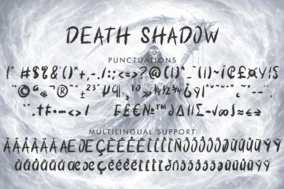 Death Shadow Font - Preview 5