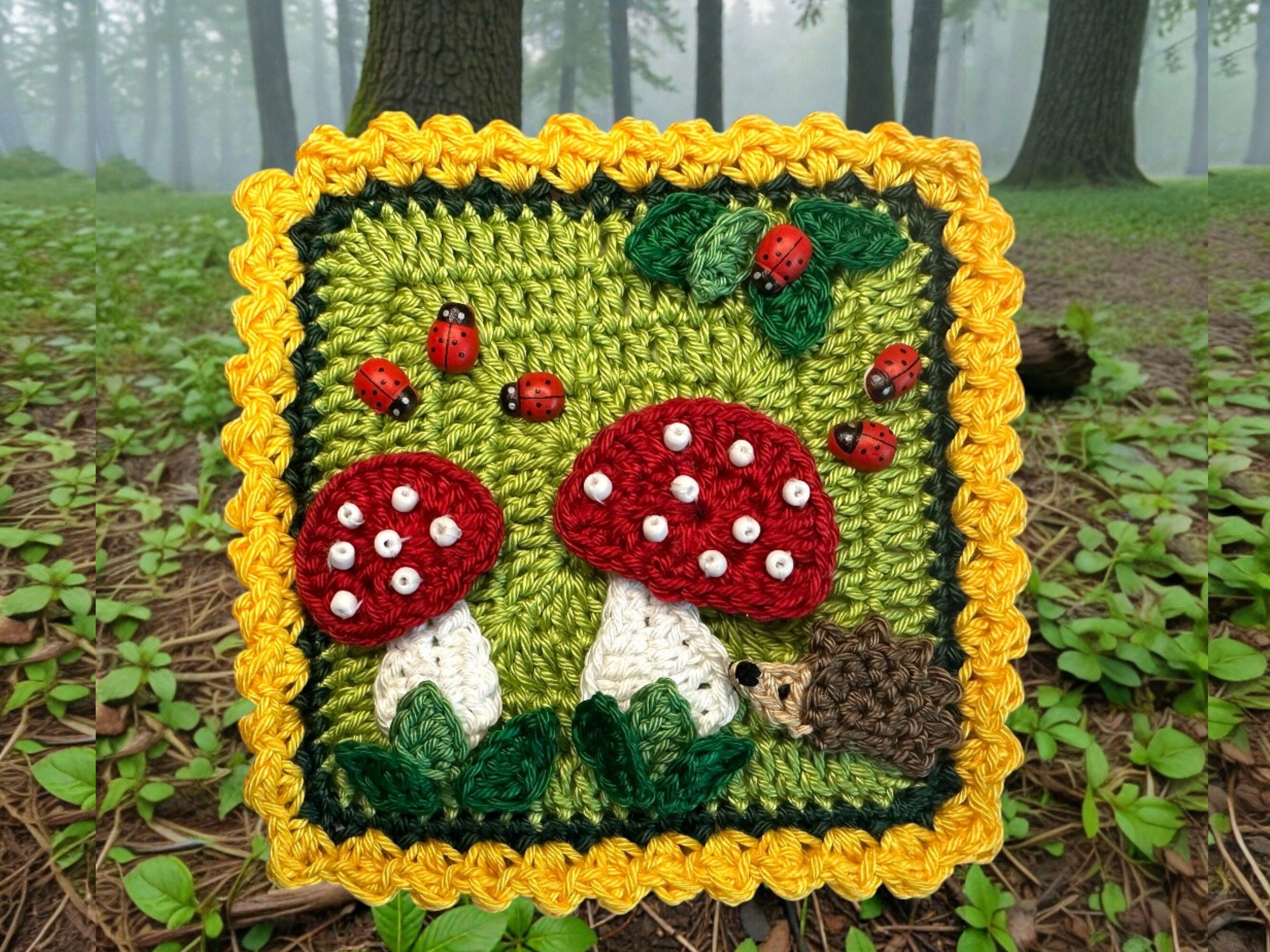 Granny Square Mushroom
