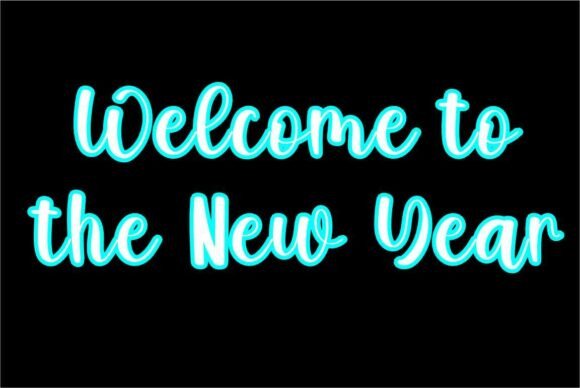 Happy New Year Font - Preview 1