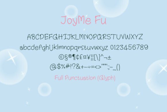 Joyme Fu Font PNG with transparent background - Preview 1