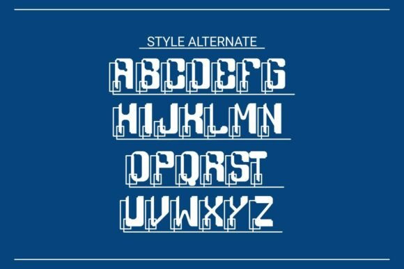Maxime Techno Font Font PNG with transparent background - Preview 2