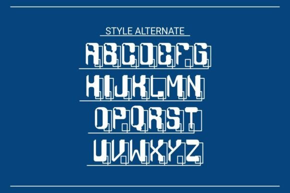 Maxime Techno Font Font PNG with transparent background - Preview 3