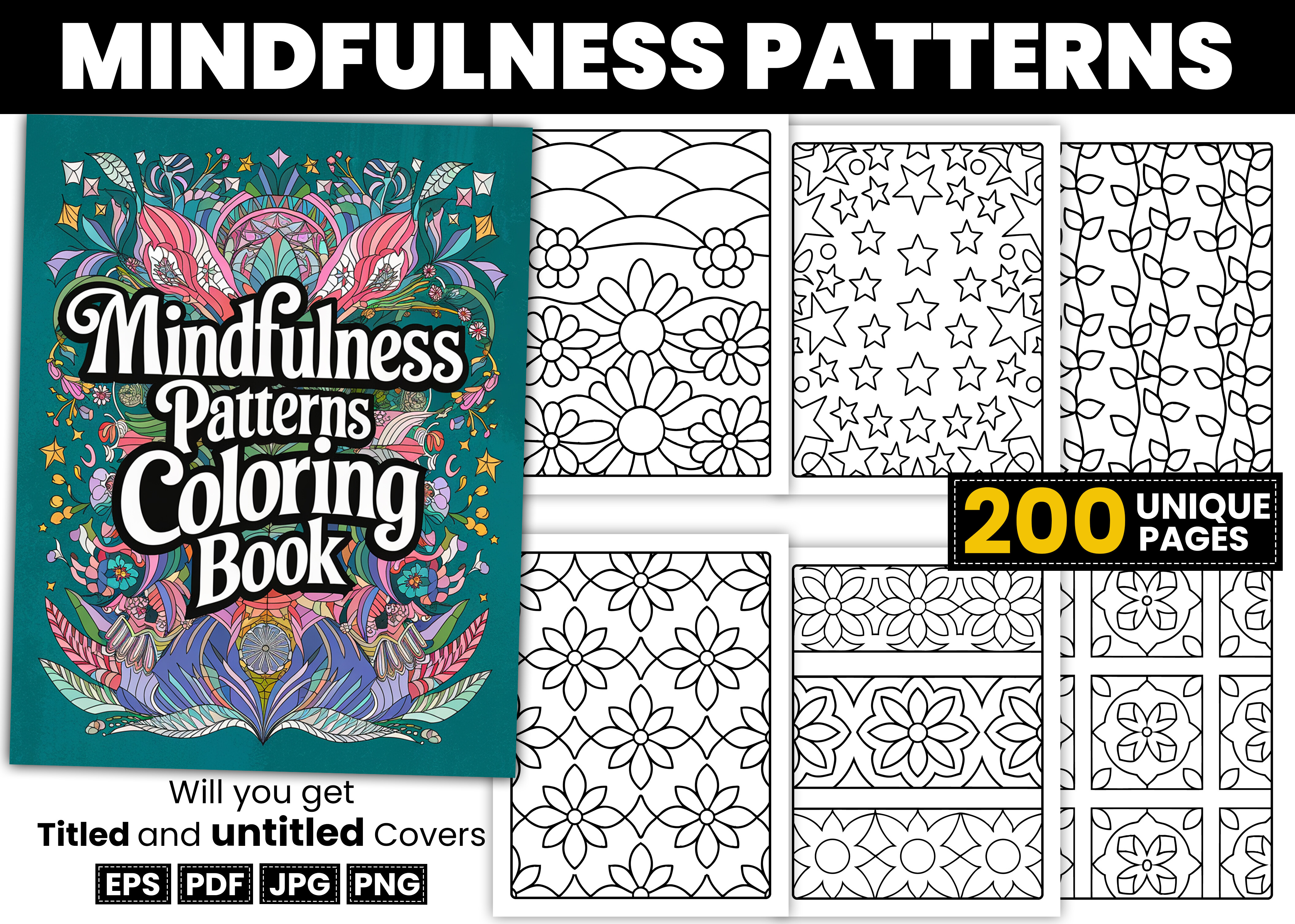 Mindfulness Patterns Coloring Book