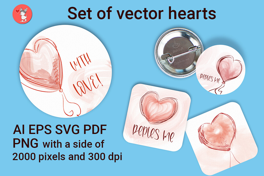 Set of Vector Hearts