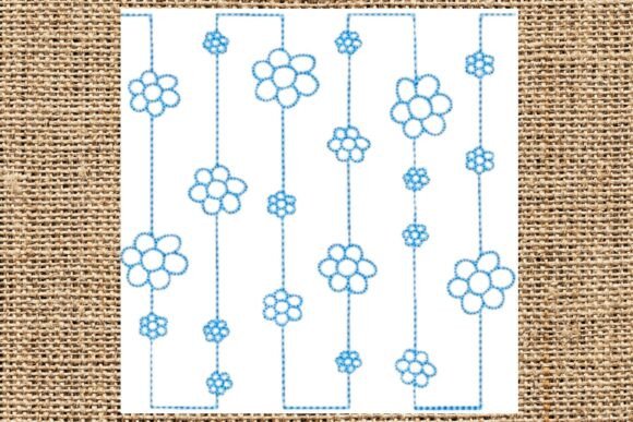 Traveling Flowers Block - End to End