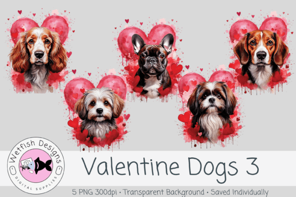 Valentine Dogs Set 3