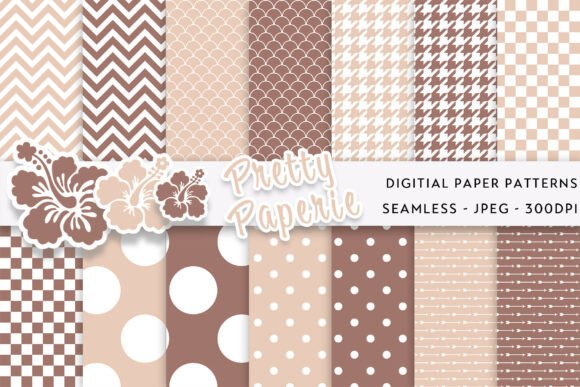 12 Digital Paper Backgrounds Graphic by Pretty Paperie · Creative Fabrica