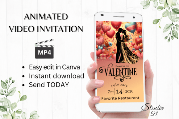 Animated Valentine's Day Invite