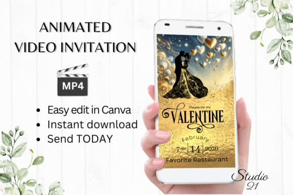 Animated Valentine's Day Invite